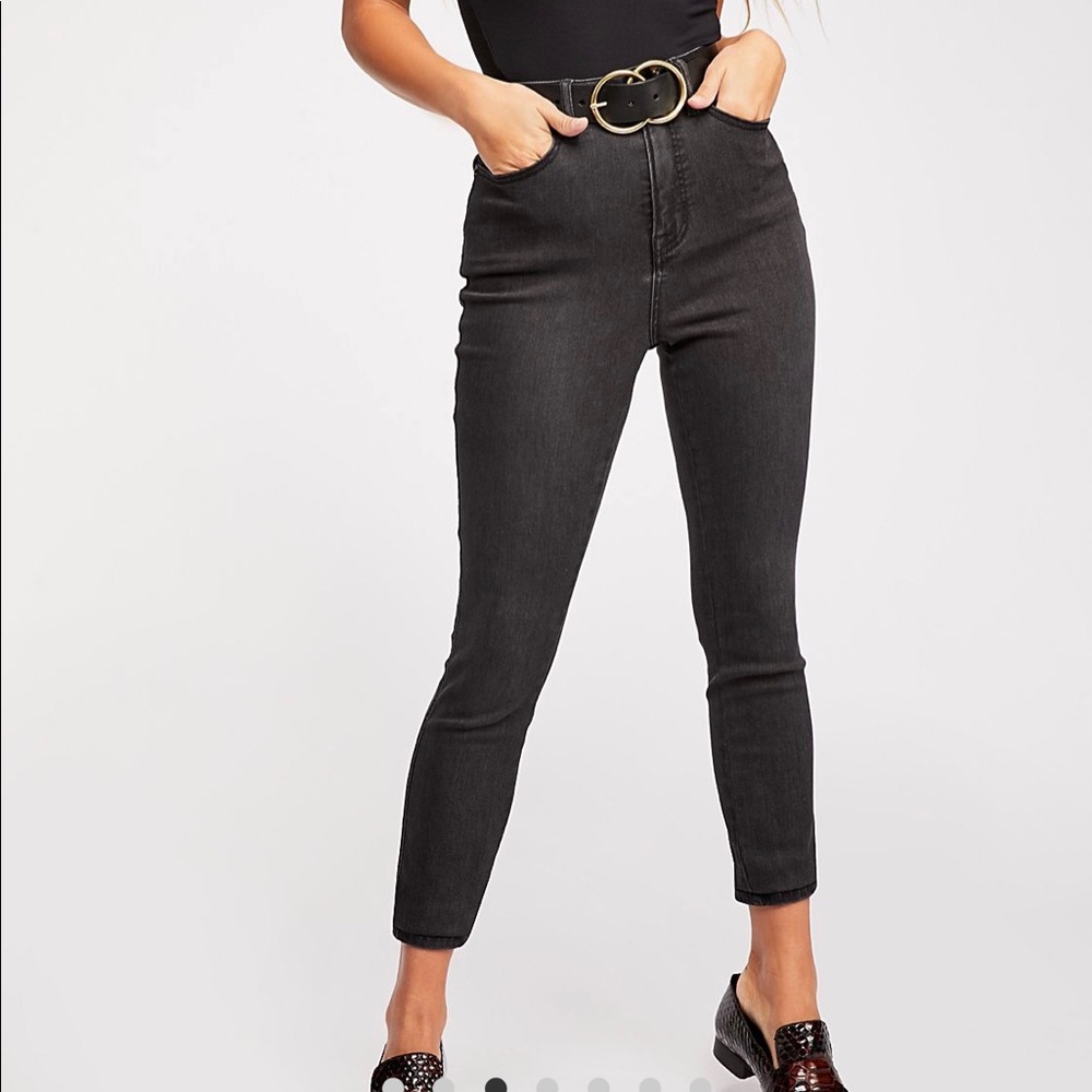 Free People CRVY High Rise Super Skinny Jeans